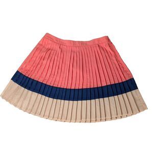 Forever 21 Knee Length Pleated Skirt School Girl Polyester‎ Stretch Women's S/P